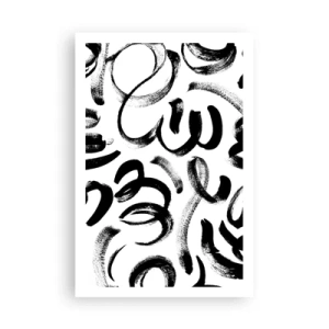 Pôster - Preto sobre branco - 61x91 cm