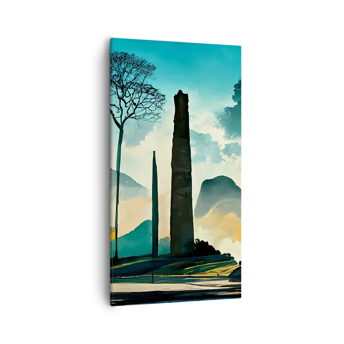 Quadro em tela - Cada vez mais alto - 55x100 cm