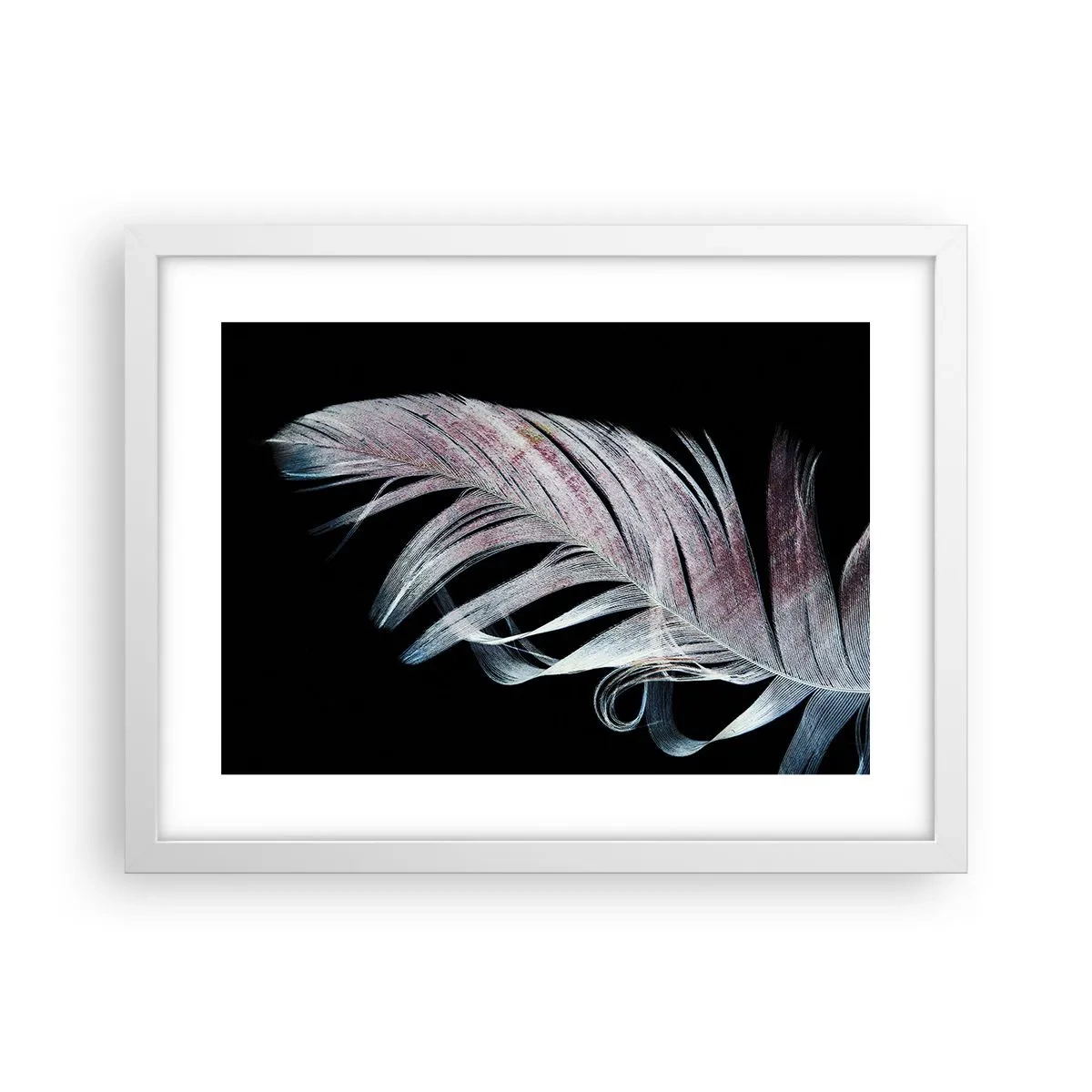 Pôster em moldura branca - Pense no toque - 40x30 cm