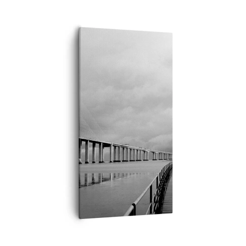 Quadro em tela - Cada um com o que merece - 55x100 cm