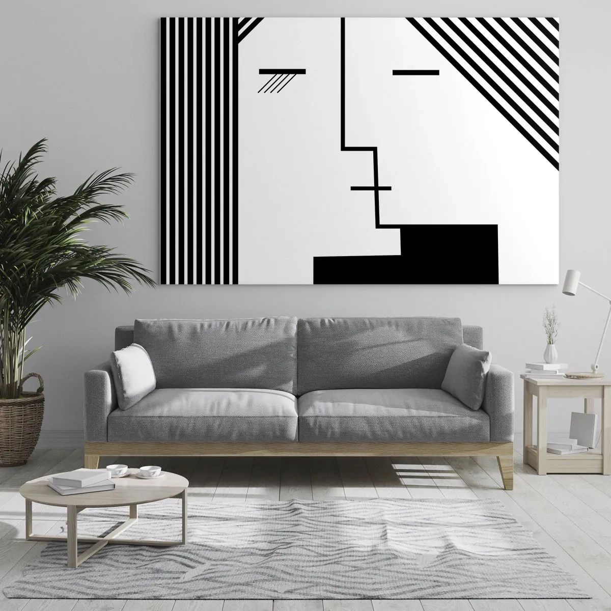 Quadro em vidro - Apenas um beijo - 120x80 cm