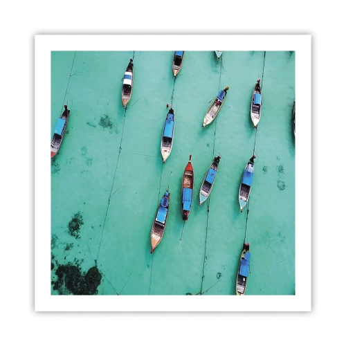 Pôster - Na alegre expectativa - 60x60 cm