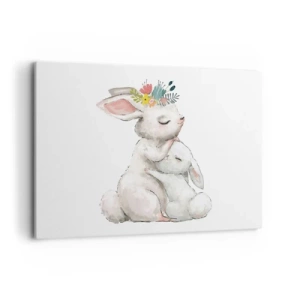 Quadro em tela - Nada melhor do que amor de mãe - 120x80 cm