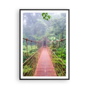 Pôster com moldura preta - Suspenso acima das copas - 70x100 cm