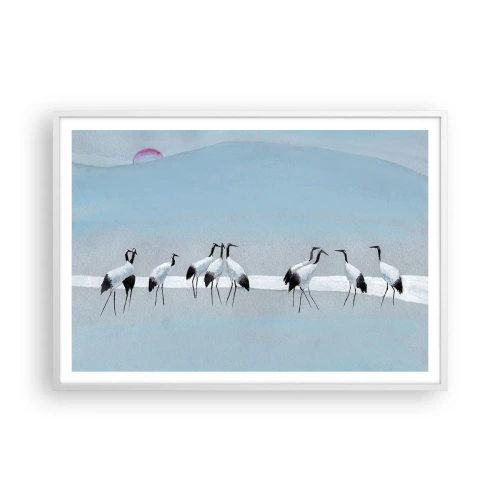 Pôster em moldura branca - Depois de um dia quente - 100x70 cm