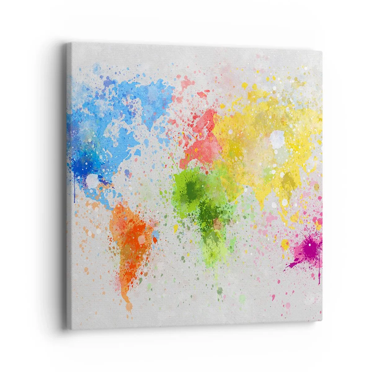 Quadro em tela - Todas as cores do mundo - 40x40 cm