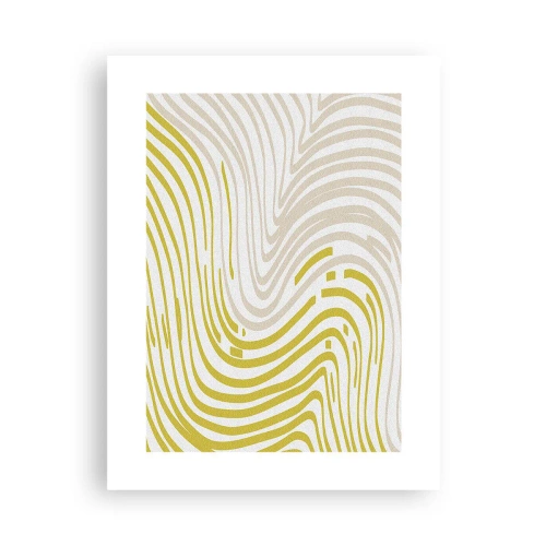 Pôster - Uma composição com uma curvatura suave - 30x40 cm