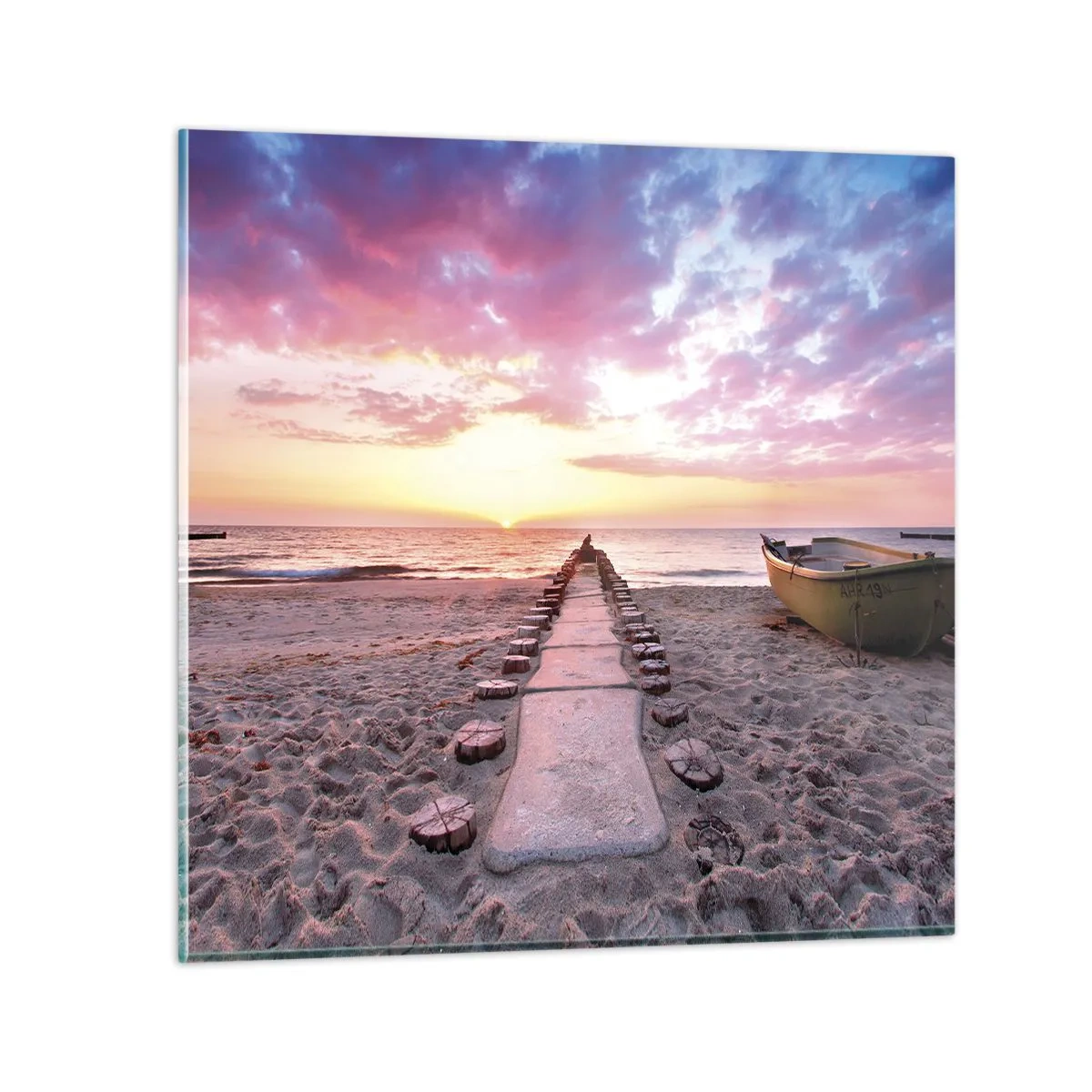 Quadro em vidro - Um momento de profunda experiência - 70x70 cm