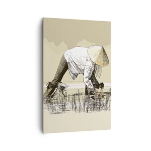 Quadro em tela - Boa colheita  - 80x120 cm