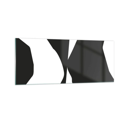 Quadro em vidro - Positivo negativo - 100x40 cm