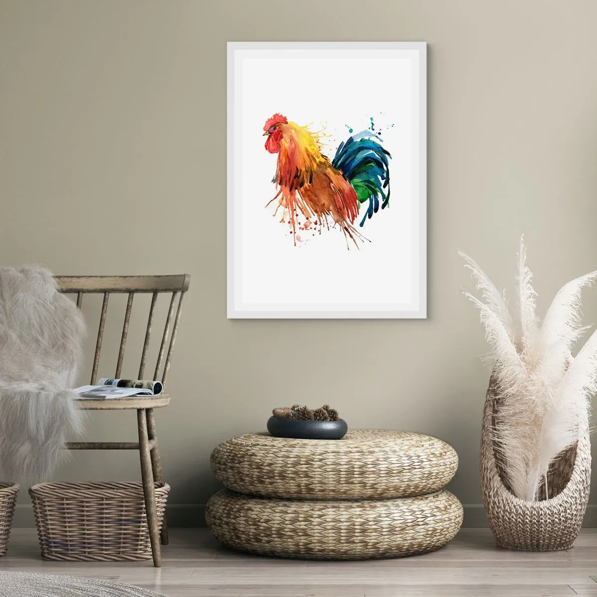 Pôster em moldura branca - Manto real, orgulho real - 50x70 cm