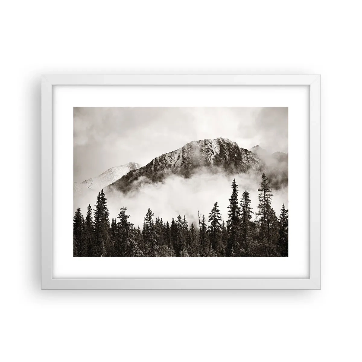 Pôster em moldura branca - O soberano de granito - 40x30 cm