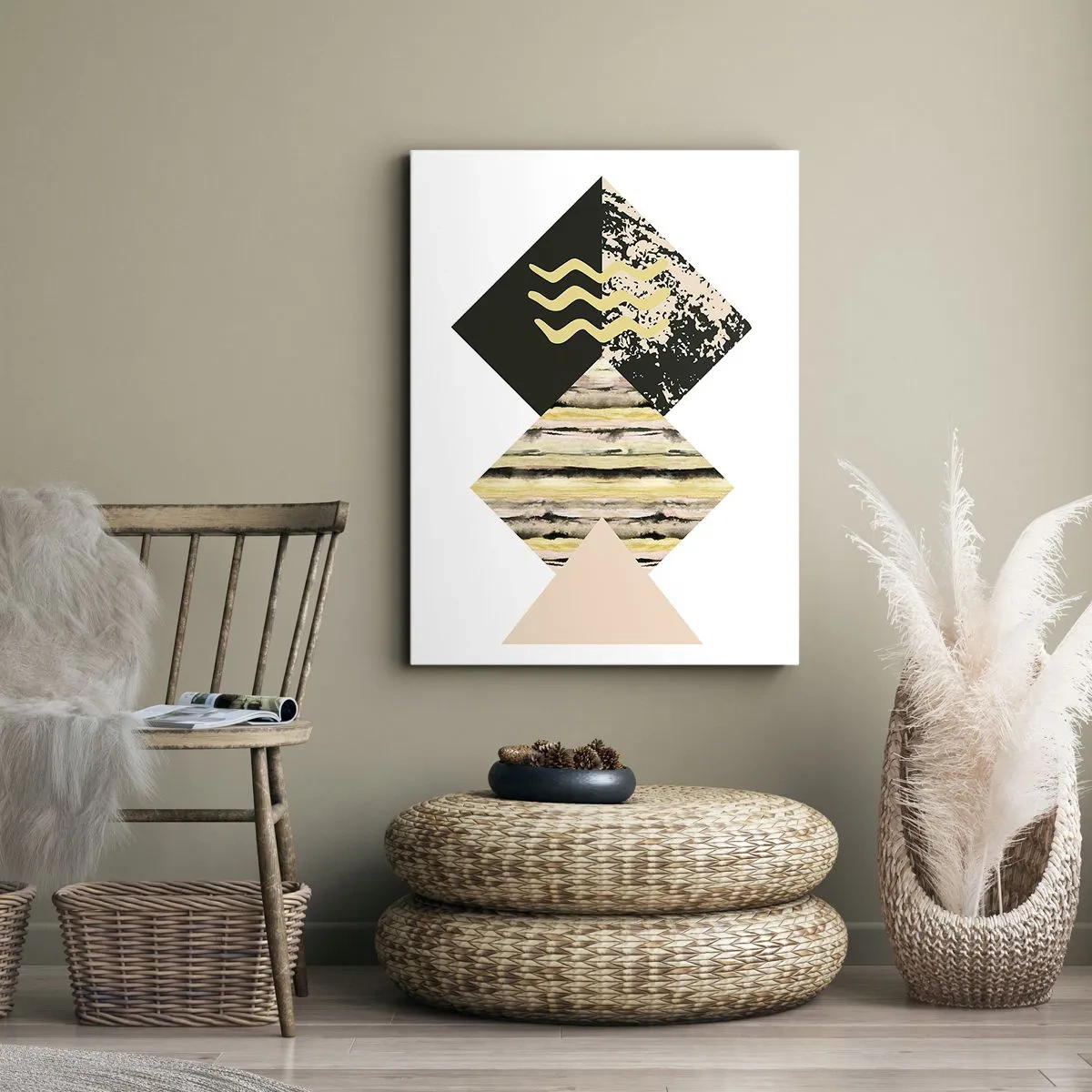 Quadro em tela - Não é tão simples assim - 55x100 cm