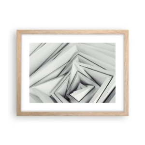 Pôster com moldura de carvalho claro - Cantos vivos - 40x30 cm