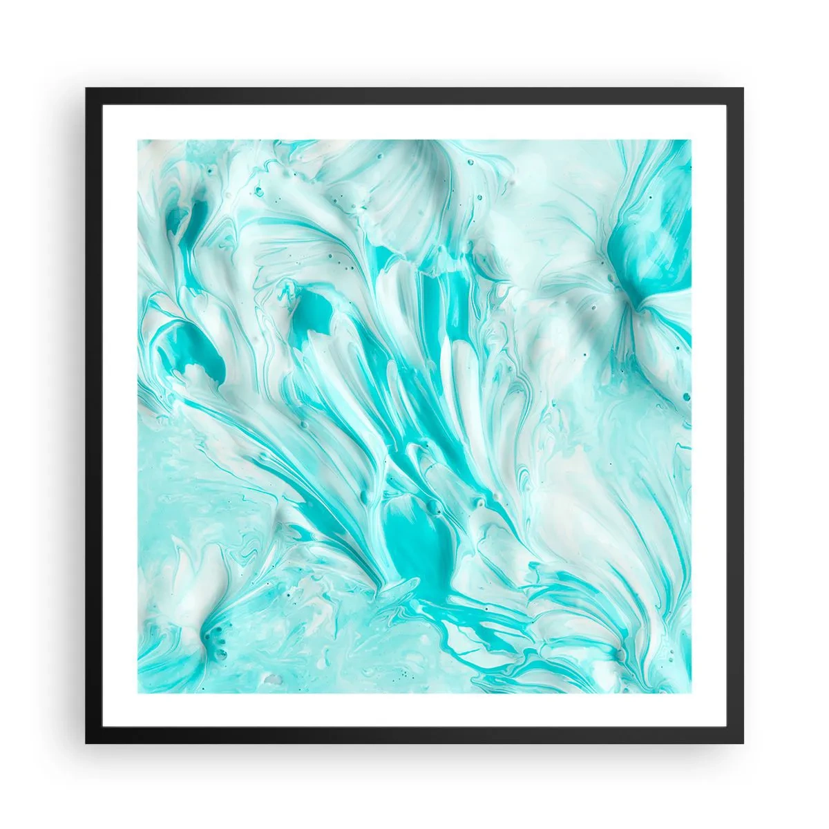 Pôster com moldura preta - Juntos para sempre - 60x60 cm