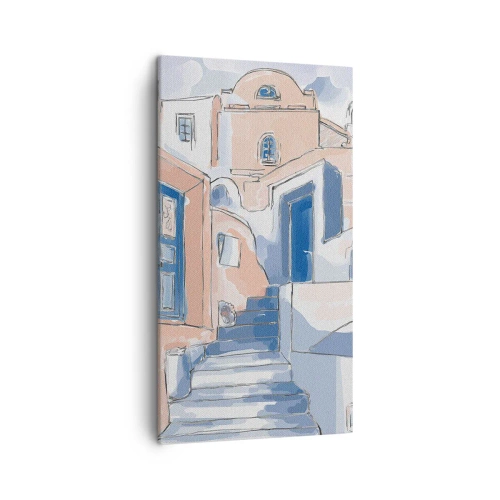 Quadro em tela - Cidade exótica - 45x80 cm