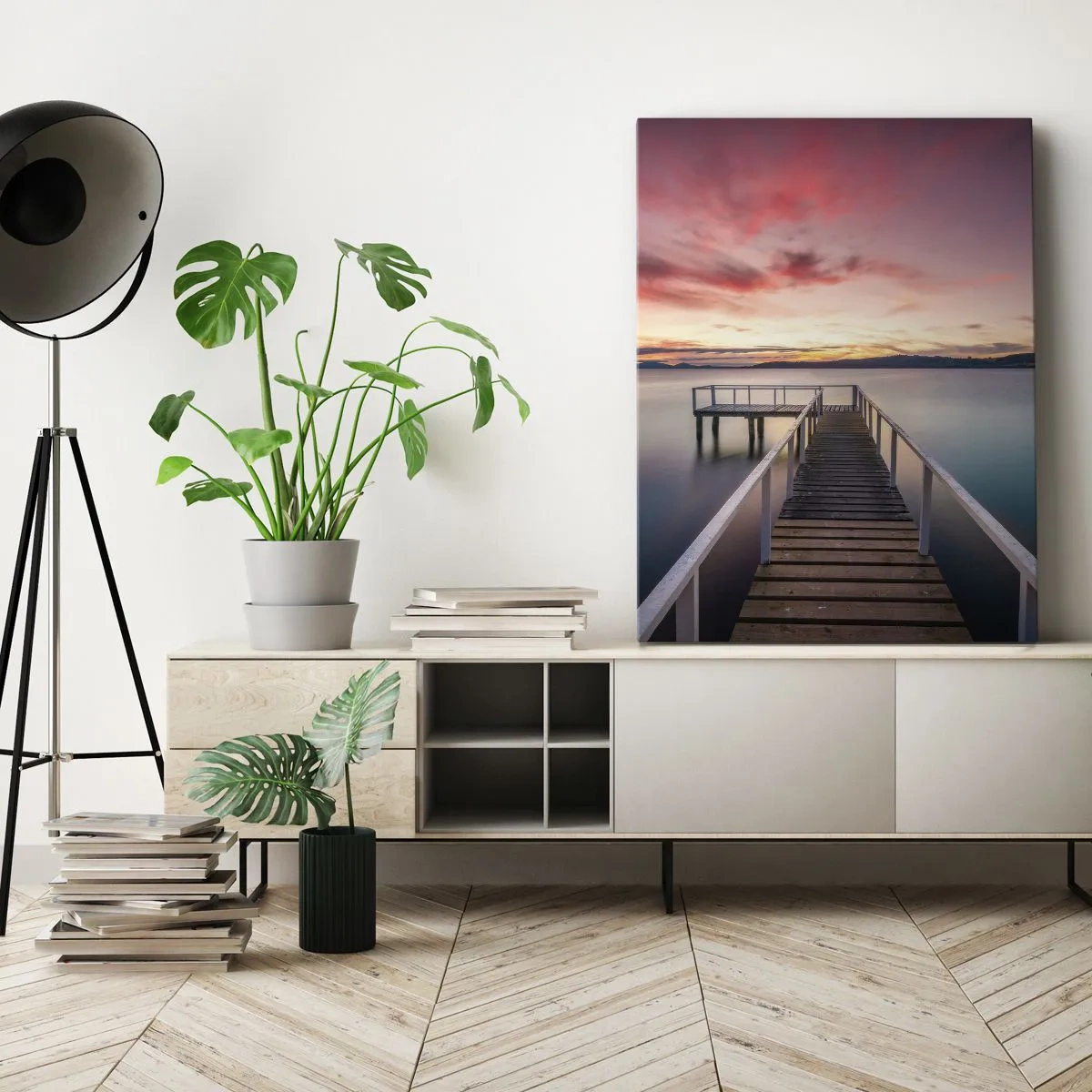 Quadro em tela - A chama suave da noite - 50x70 cm