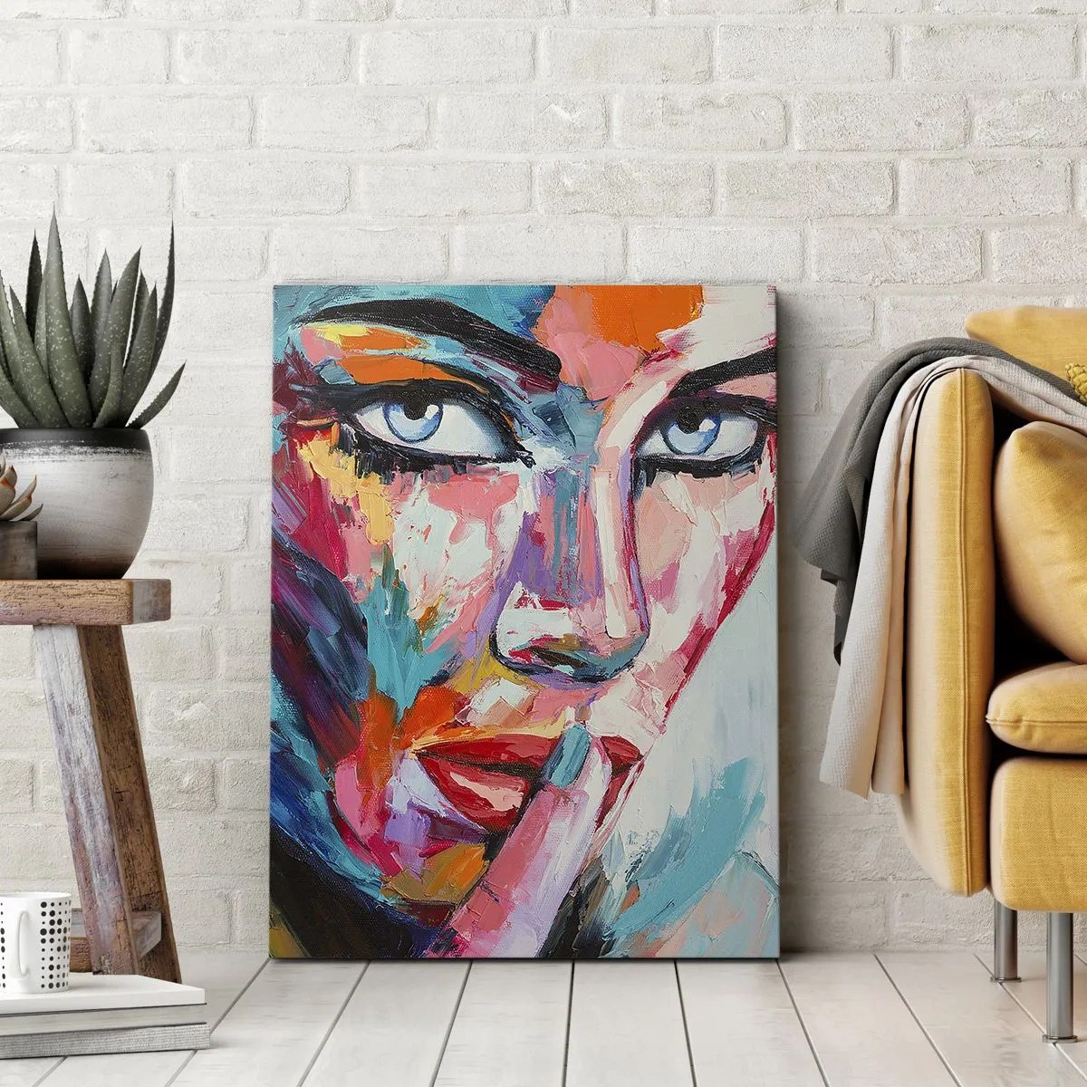 Quadro em tela - O nosso primeiro segredo - 80x120 cm