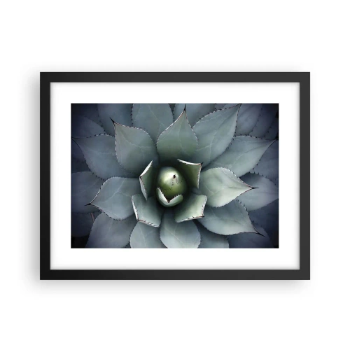 Pôster com moldura preta - Atrai e adverte - 40x30 cm