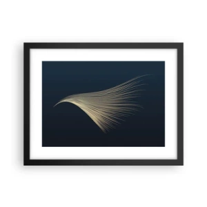 Pôster com moldura preta - Como o cabelo de um anjo - 40x30 cm