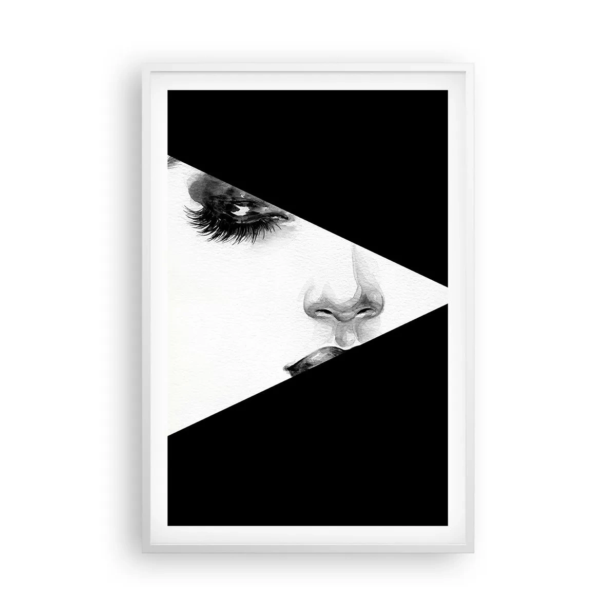 Pôster em moldura branca - Sempre desconhecido - 61x91 cm