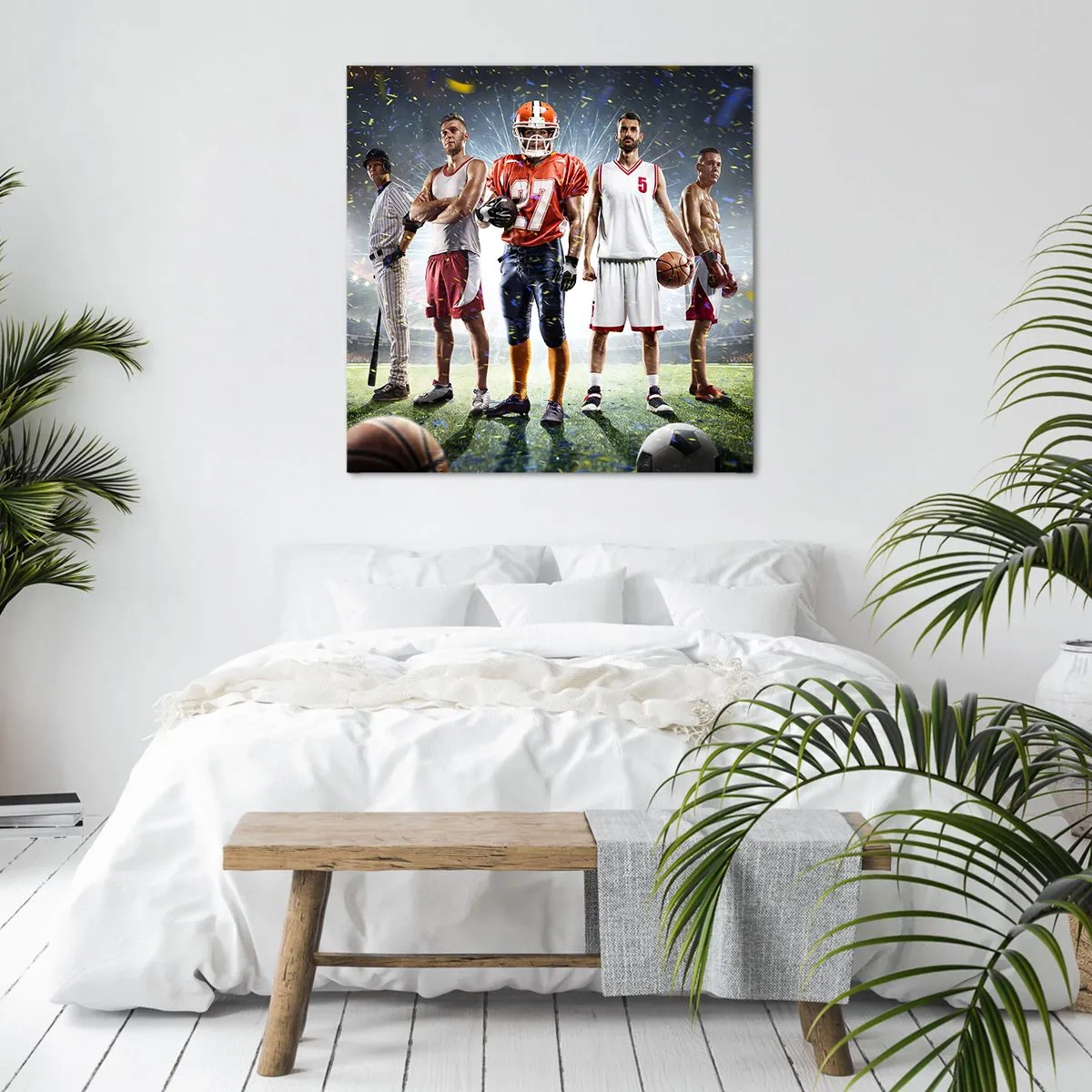 Quadro em tela - Gladiadores dos campos - 70x70 cm