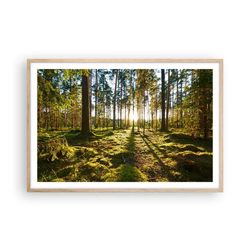 Pôster com moldura de carvalho claro - ...Além das sete florestas - 91x61 cm