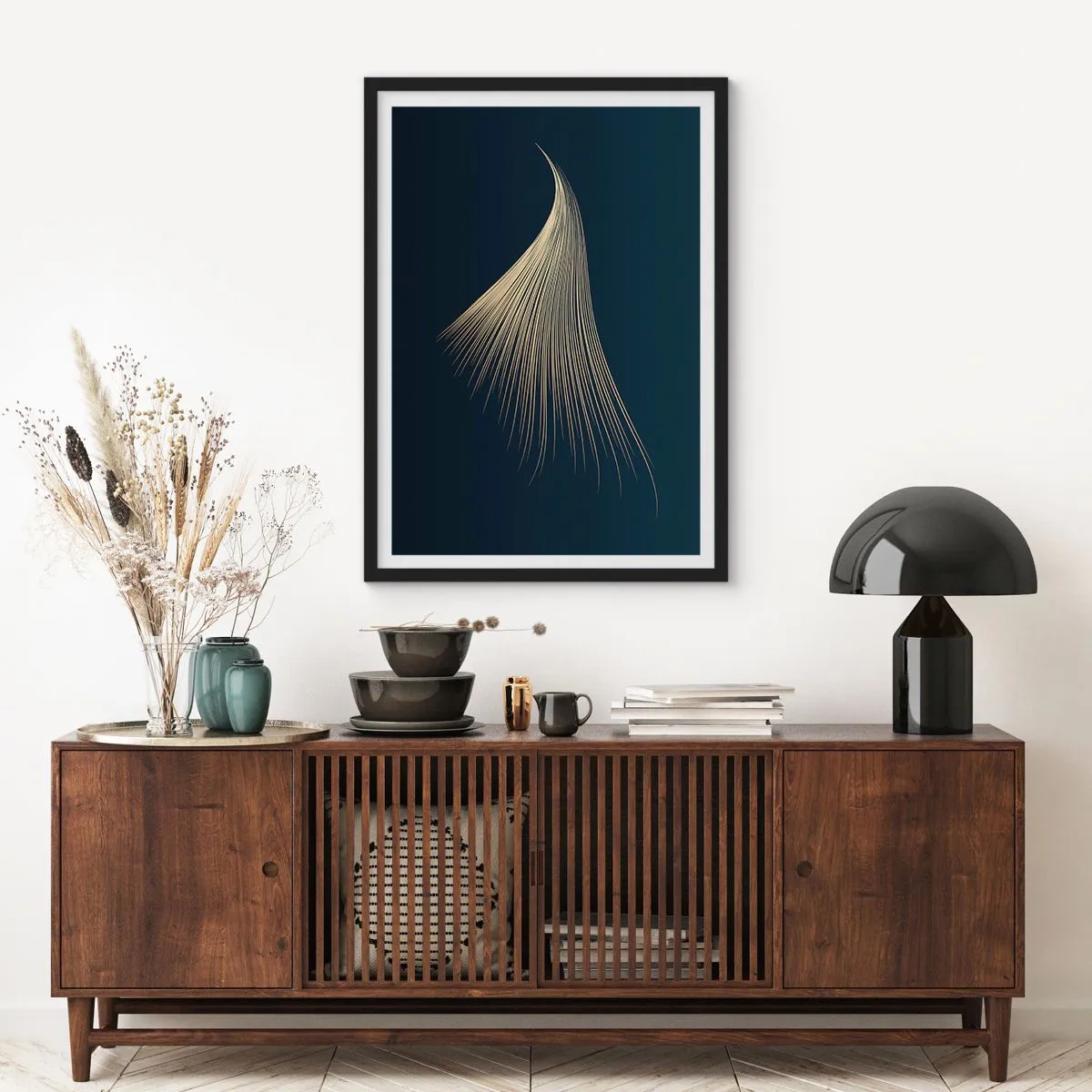 Pôster com moldura preta - Como o cabelo de um anjo - 61x91 cm
