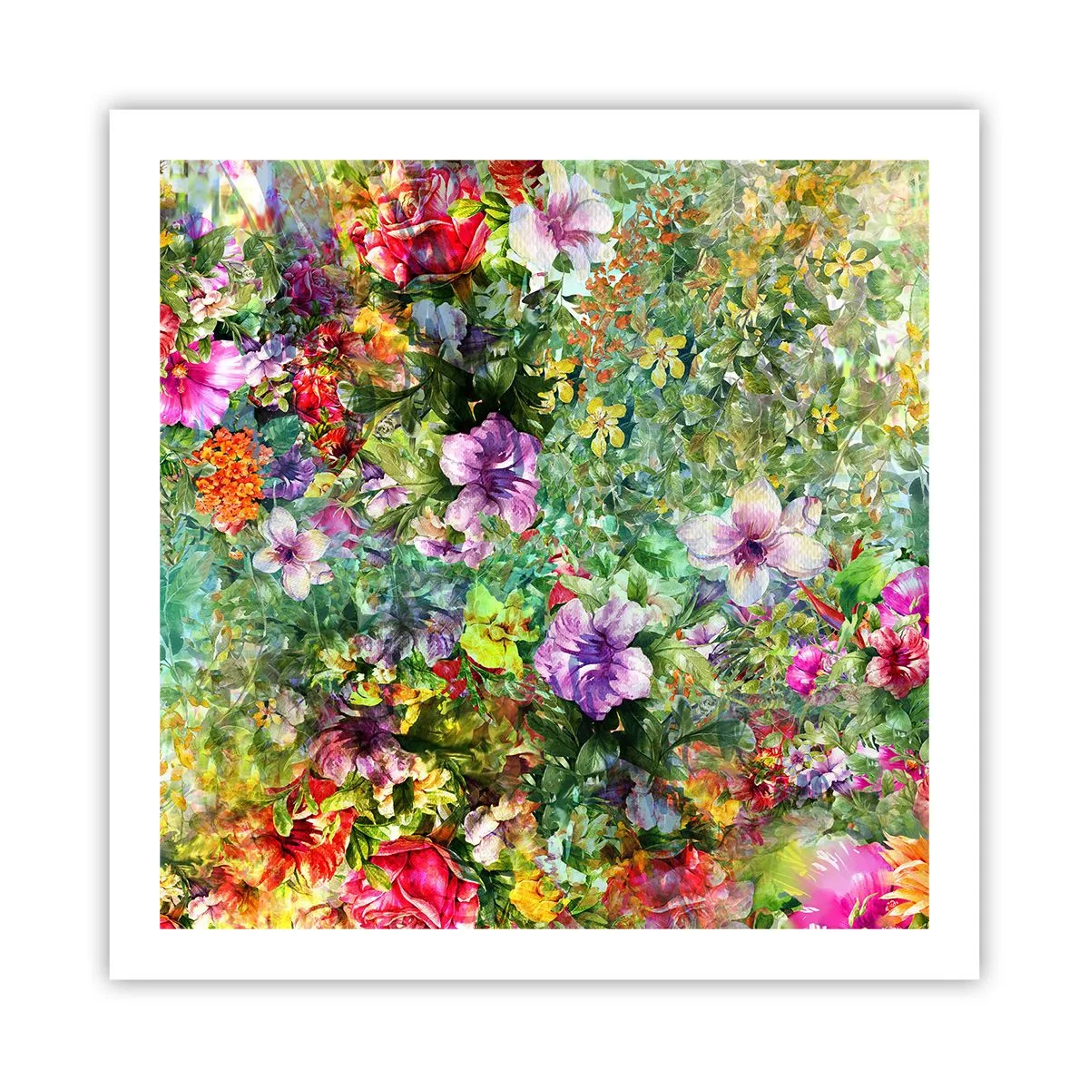 Pôster - Nas flores para a perdição - 60x60 cm