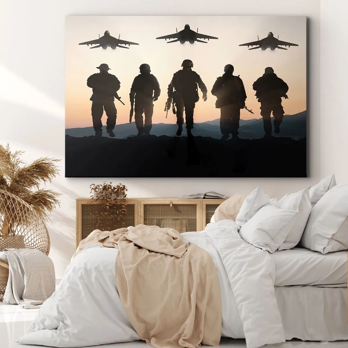 Quadro em tela - Bem-vindo ao nosso mundo - 100x70 cm