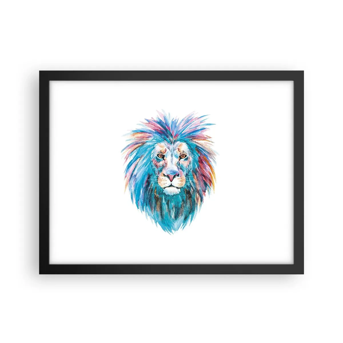 Pôster com moldura preta - Aura eletrizante - 40x30 cm