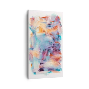 Quadro em tela - Uma bagunça colorida - 45x80 cm