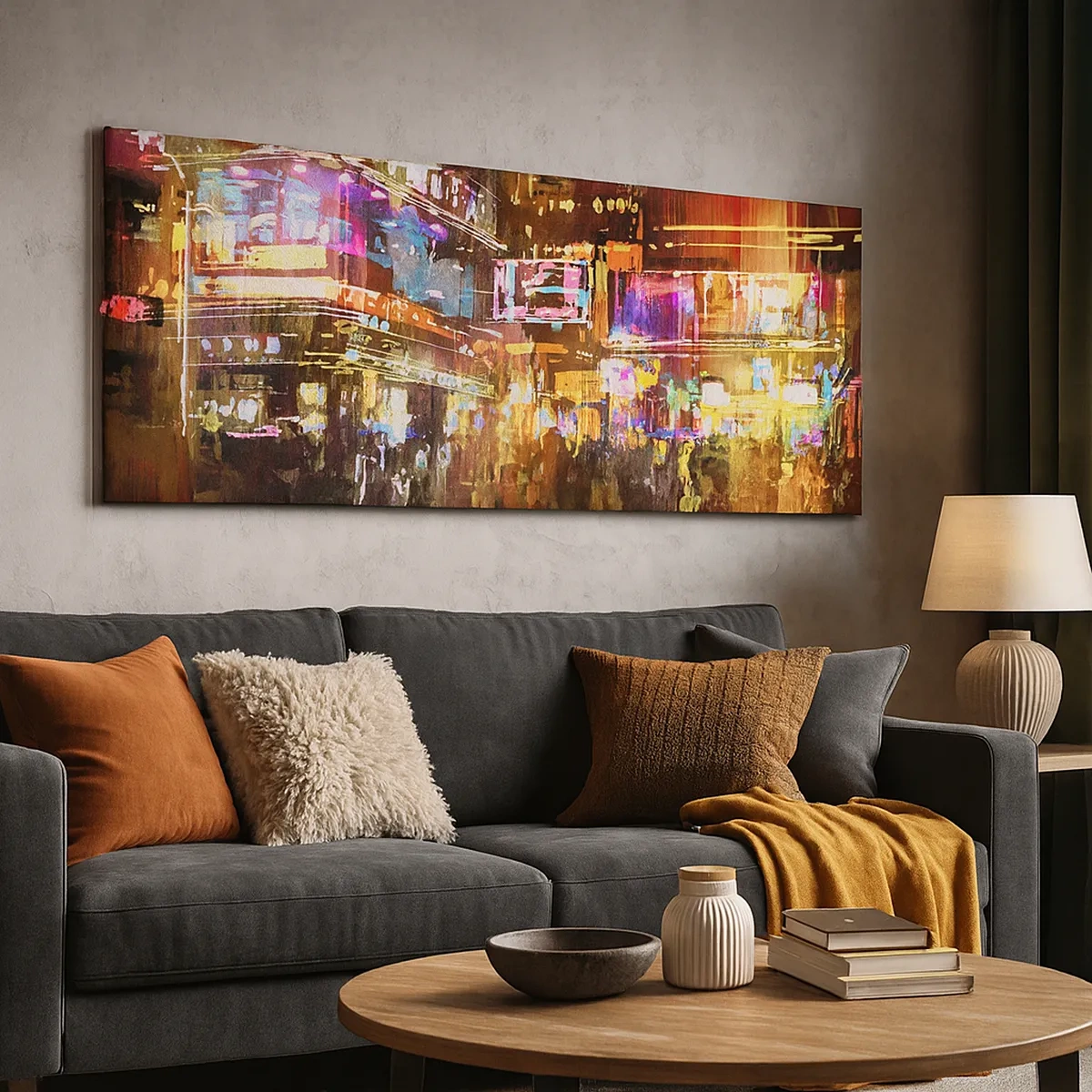 Quadro em tela - Num mar de luz - 30x30 cm