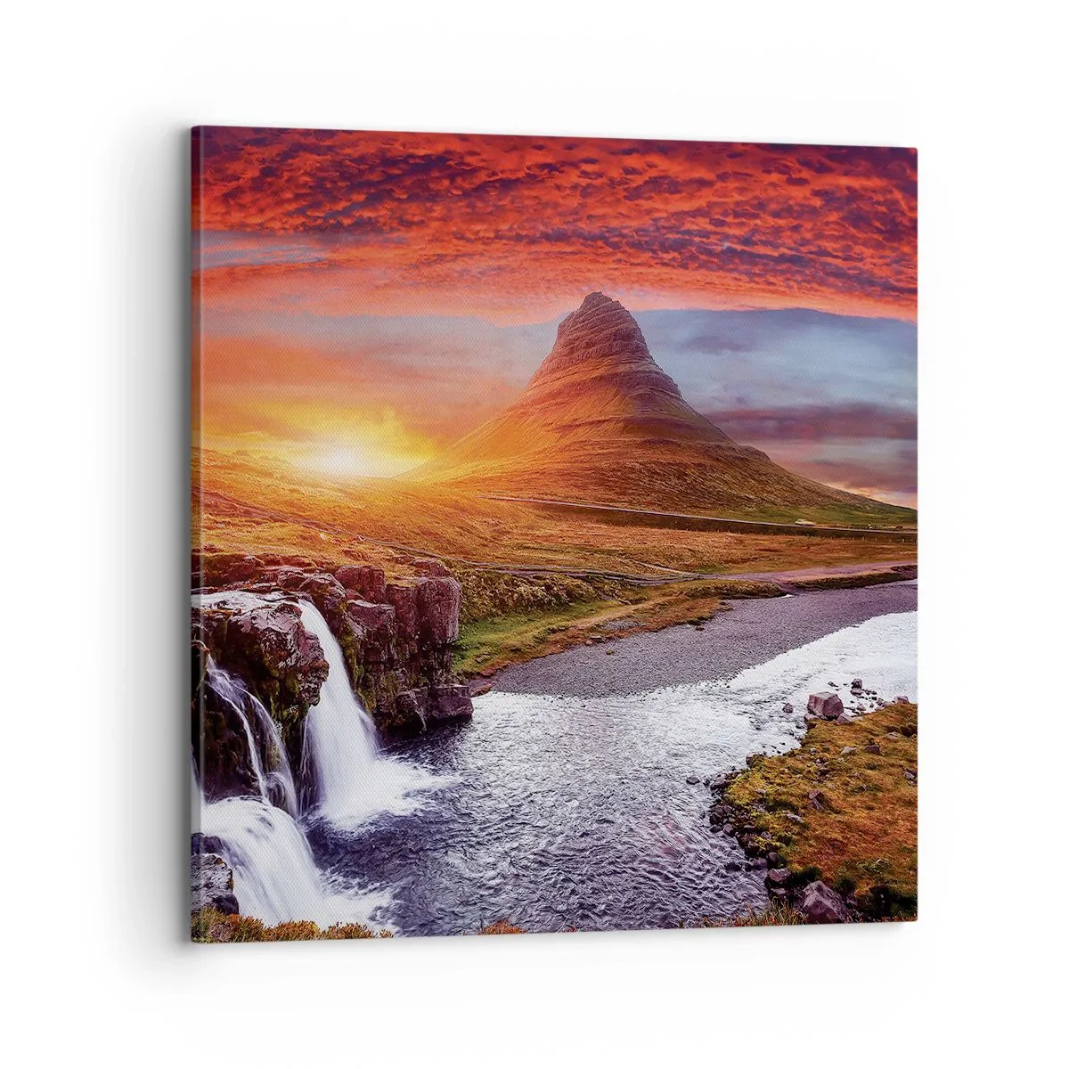 Quadro em tela - A vista da Terra Média - 70x70 cm