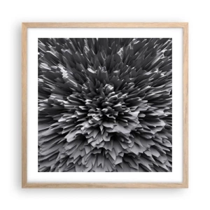 Pôster com moldura de carvalho claro - Não pode ficar mais difícil do que isso - 50x50 cm