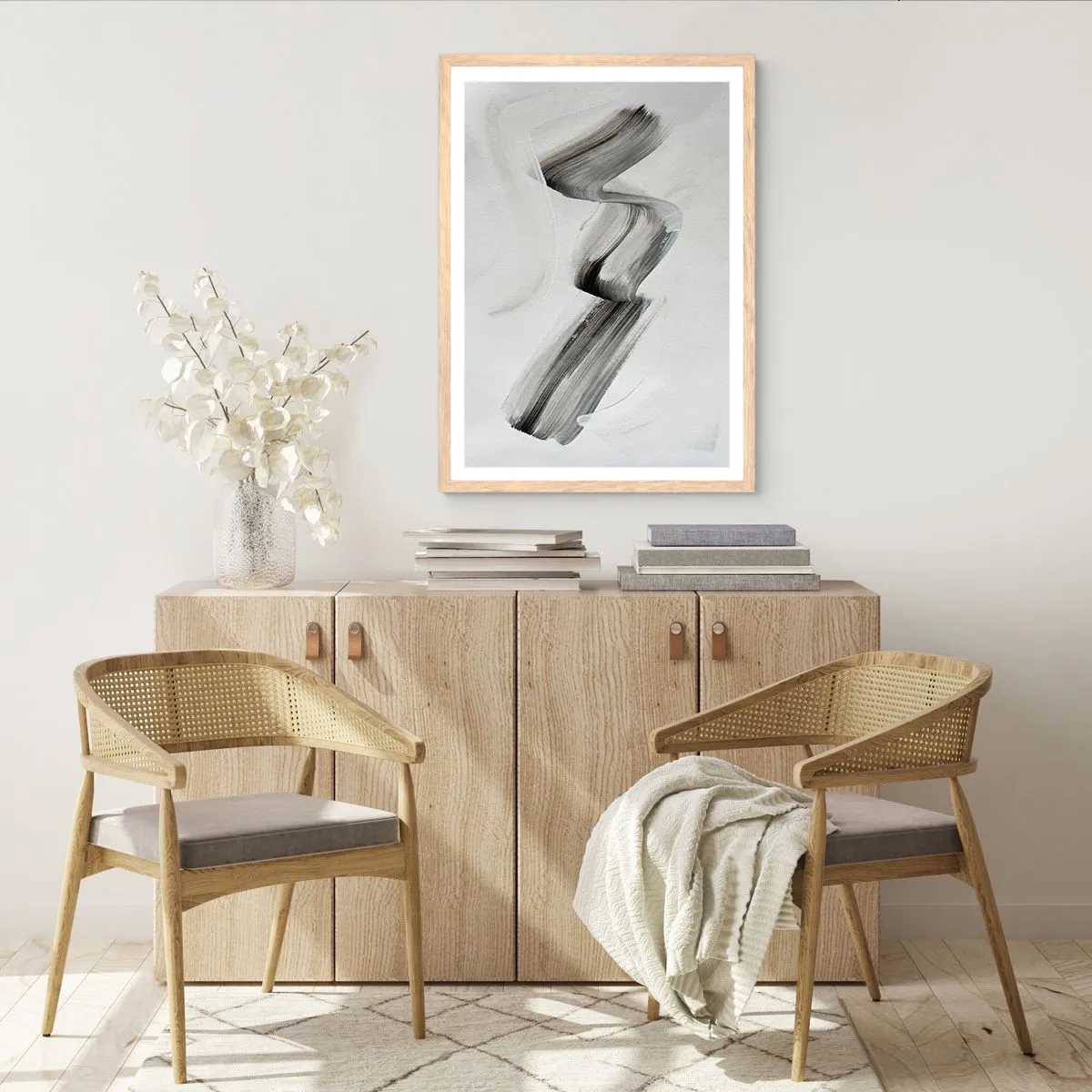 Pôster com moldura de carvalho claro - Casualmente para se divertir - 61x91 cm