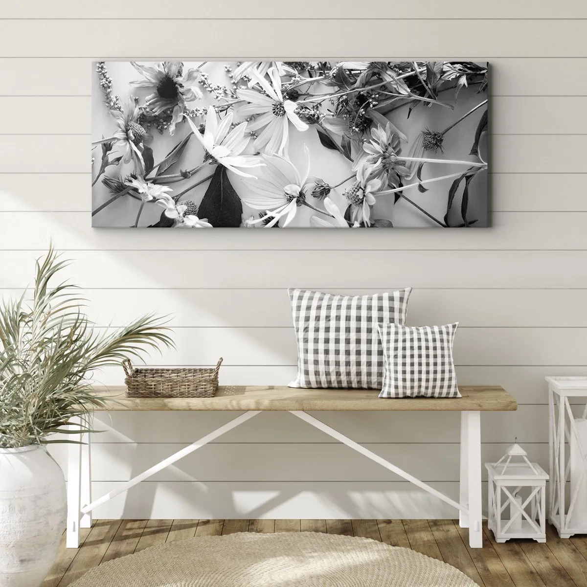 Quadro em tela - Não é um ramo de flores - 100x40 cm