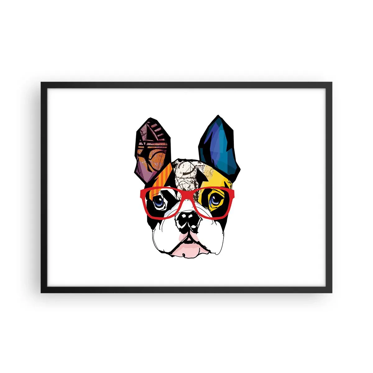 Pôster com moldura preta - Intelectual - 70x50 cm