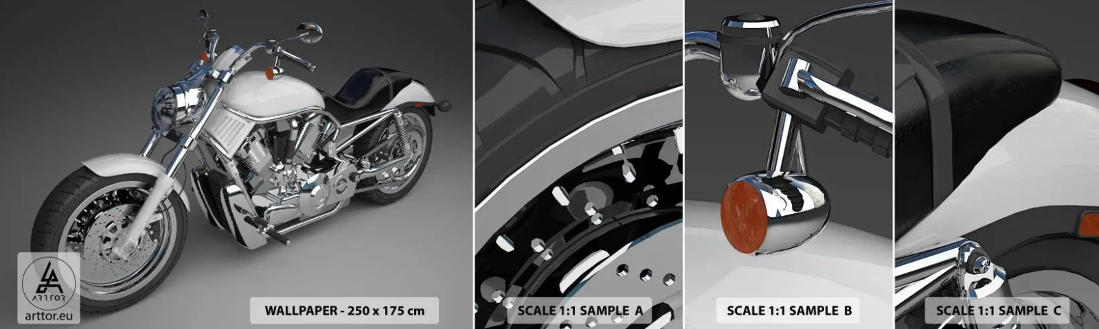 Amostra de Papel de Parede Standard Eco - Dá vontade de se ajoelhar - Automotivo, Moto, Viagens - 100x30 cm