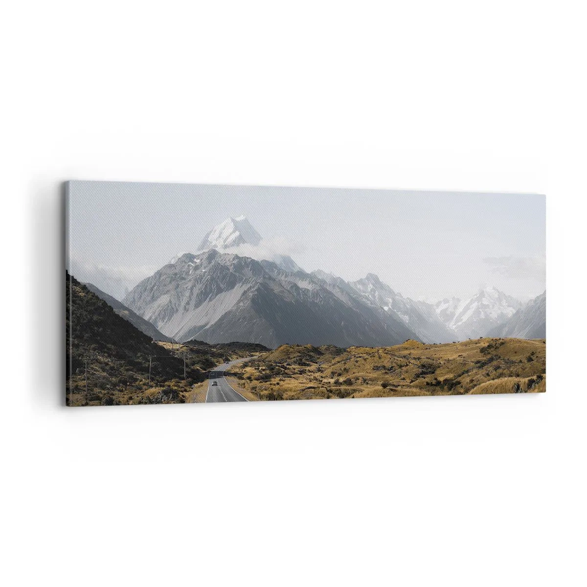 Quadro em tela - O caminho para o coração das montanhas - 100x40 cm