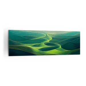 Quadro em tela - Nos vales verdes - 160x50 cm