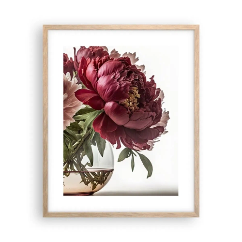 Pôster com moldura de carvalho claro - Em plena floração de beleza - 40x50 cm