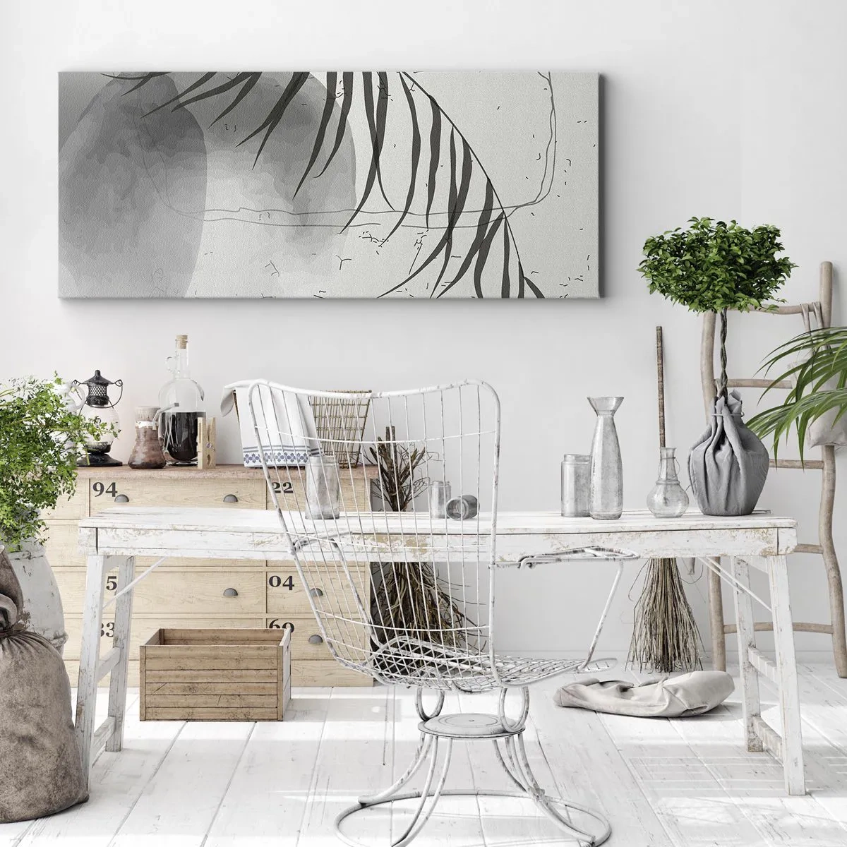 Quadro em tela - O sutil exotismo da natureza - 100x40 cm