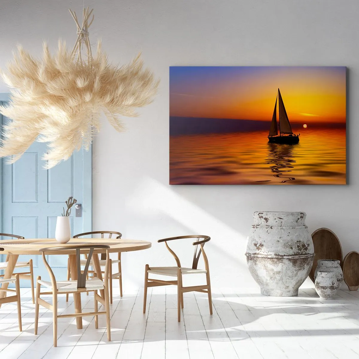 Quadro em tela - Tranquilo anoitecer... - 120x80 cm