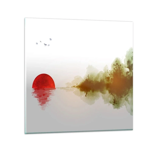 Quadro em vidro - Uma promessa de paz - 40x40 cm