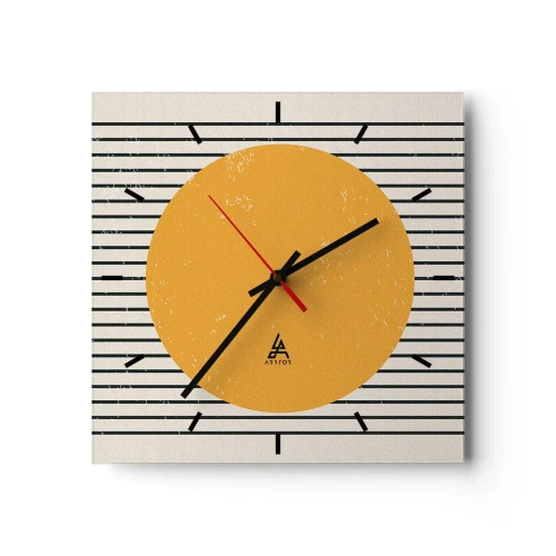 Relógio de parede - Relógio em vidro - O poder da simplicidade - 30x30 cm