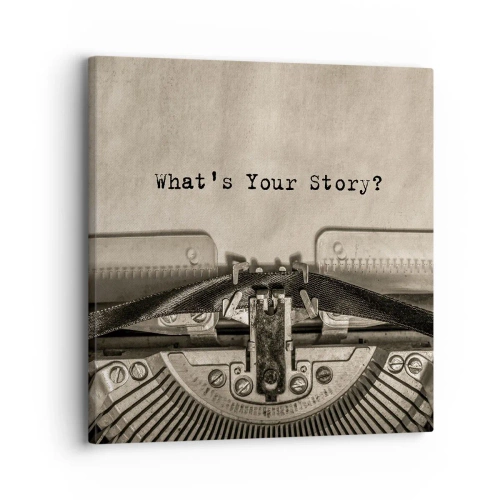 Quadro em tela - Conta-me - 30x30 cm