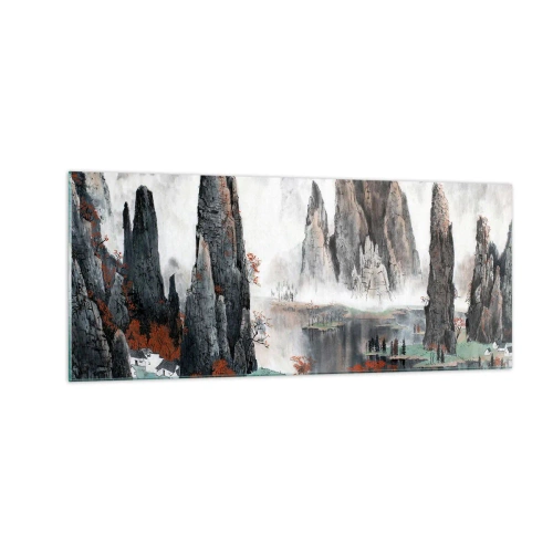 Quadro em vidro - Poderosos guardiões - 100x40 cm