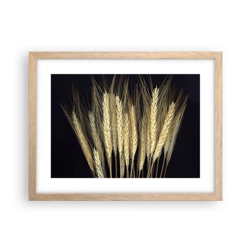 Pôster com moldura de carvalho claro - Magia rústica - 40x30 cm