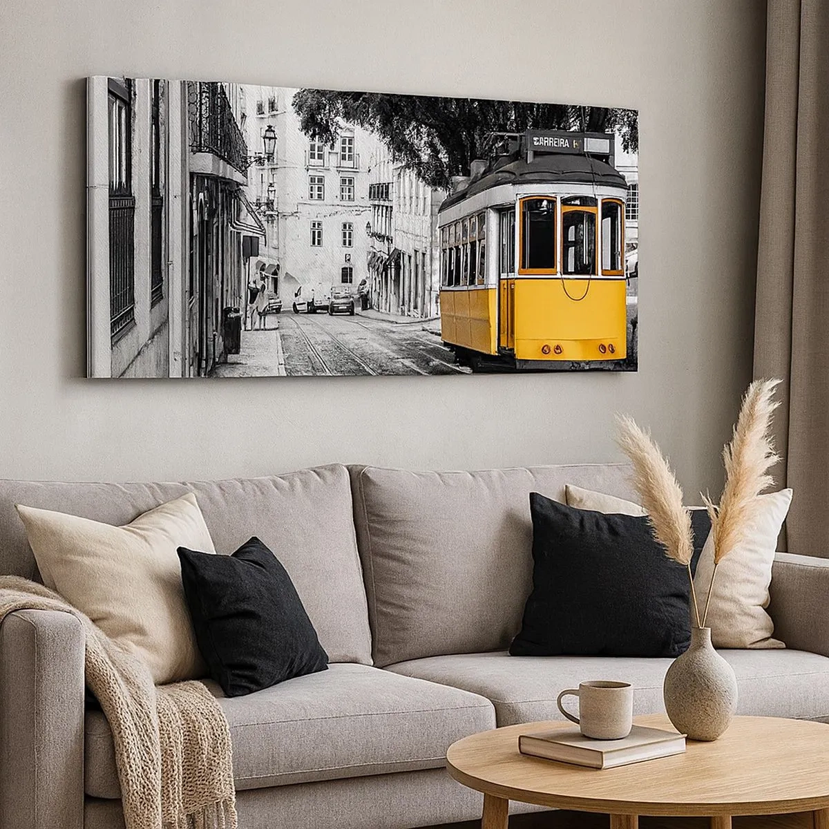 Quadro em tela - E o fado ao fundo - 100x40 cm